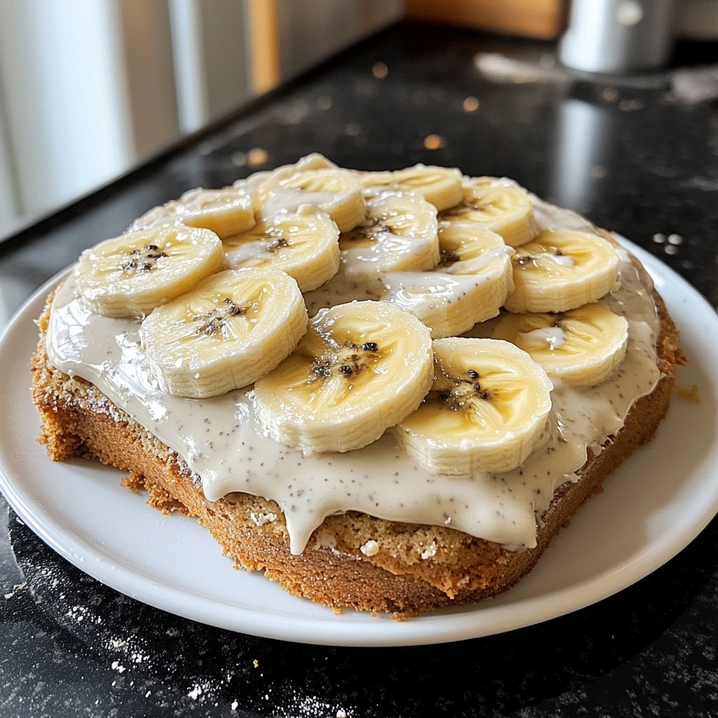 Bananenkuchen mit Joghurt Glasur