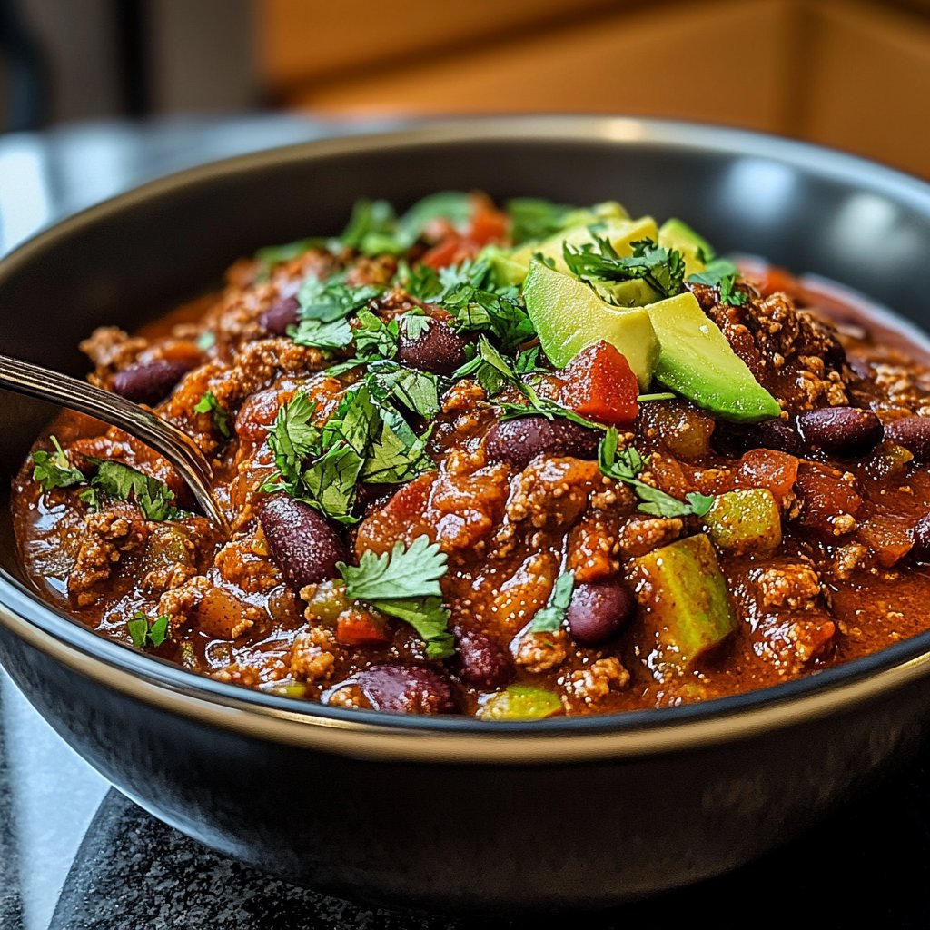 Chili sin Carne mit Süßkartoffeln