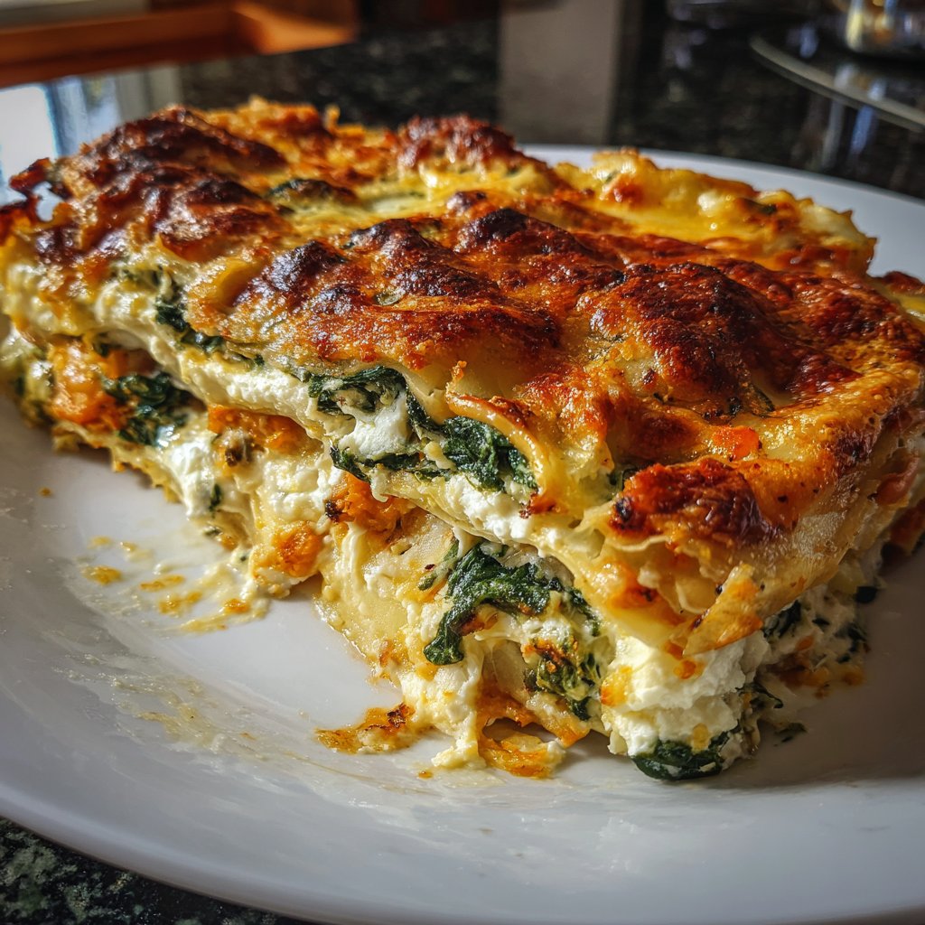 Lasagne mit Spinat und Ricotta