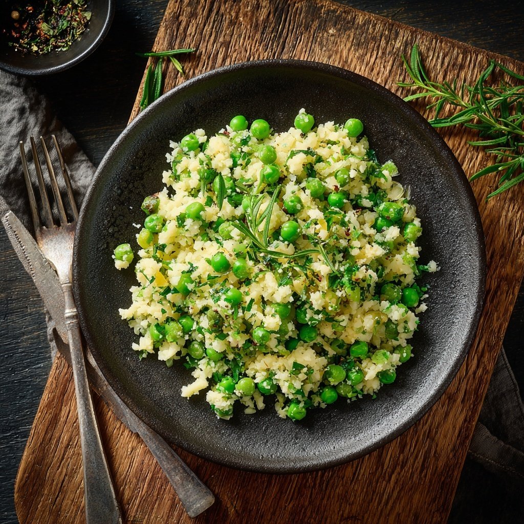 Blumenkohl Reis Mit Erbsen