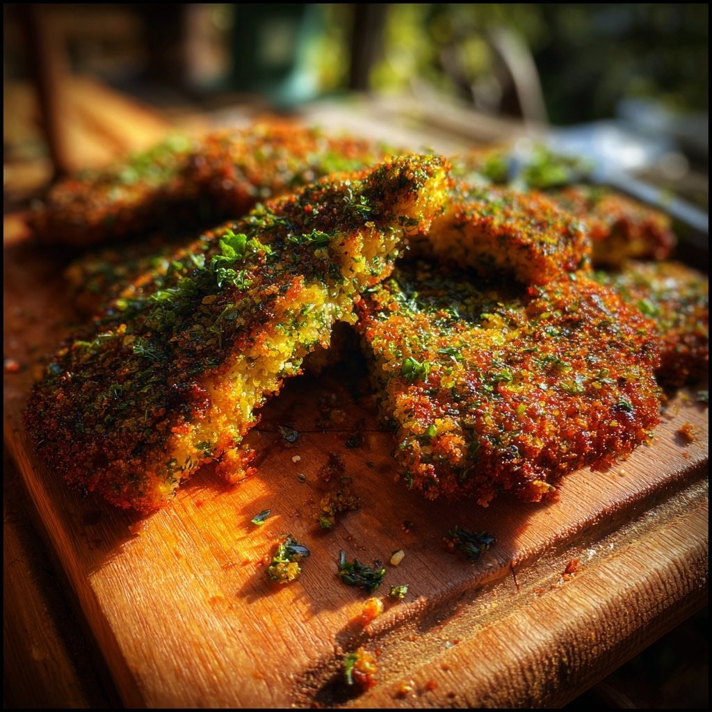 Blumenkohl Schnitzel Mit Kräuter Panade