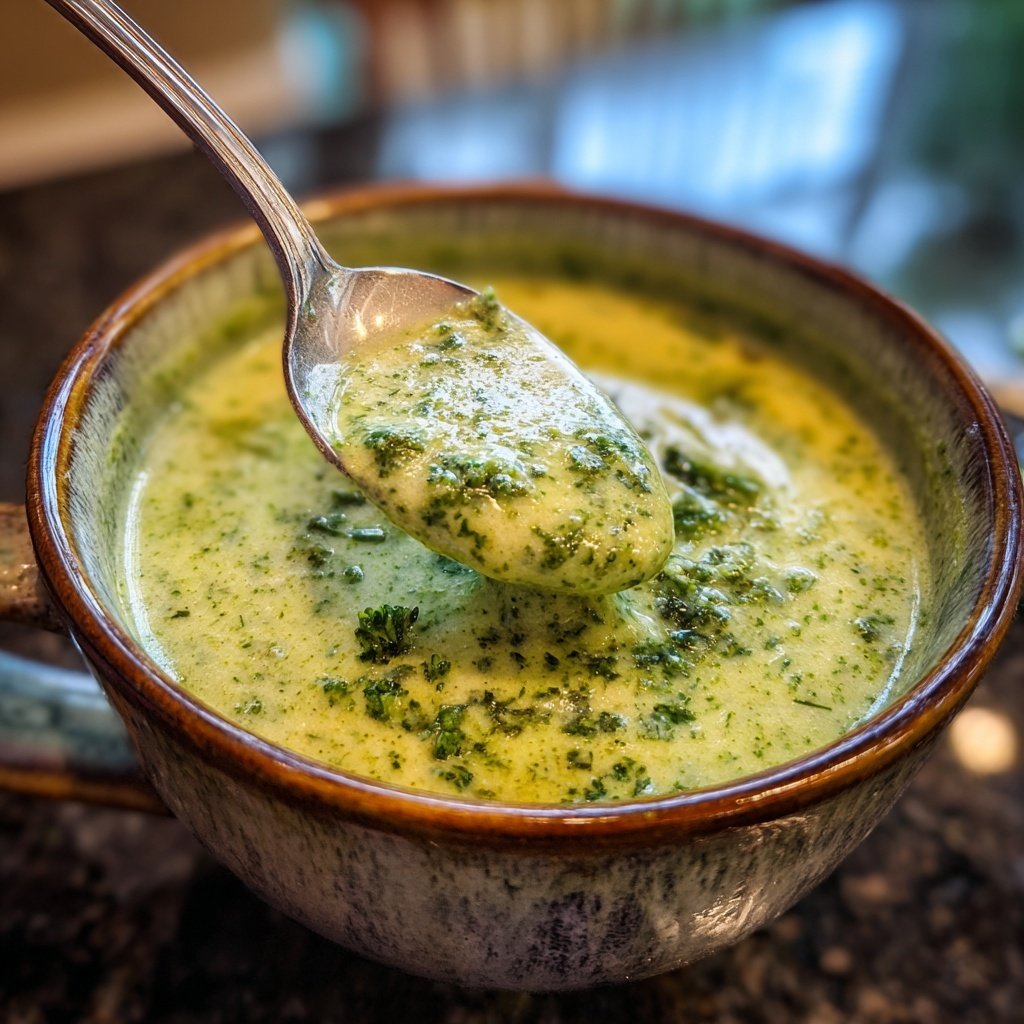 Brokkoli Suppe Mit Frischkäse Und Kräutern
