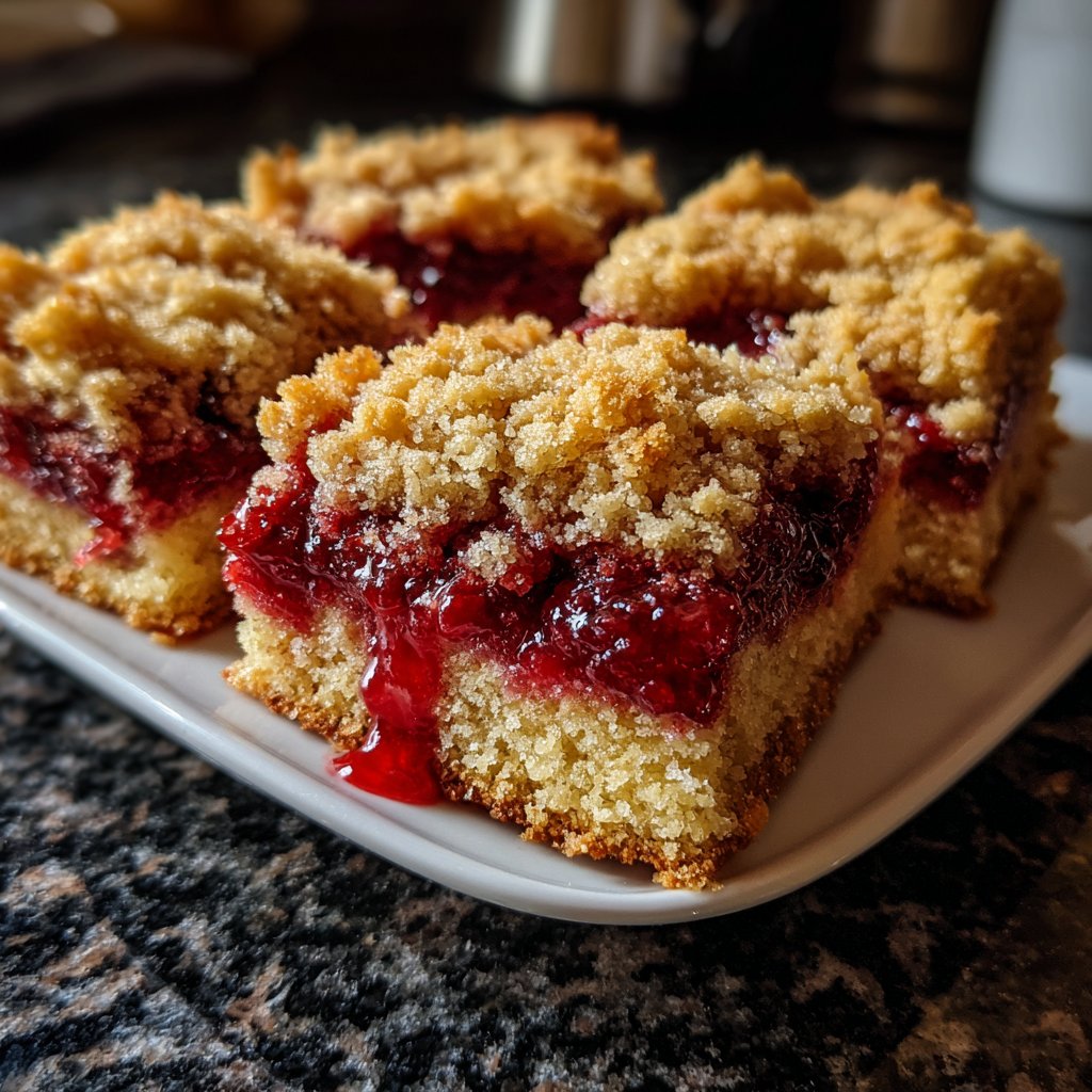 Blechkuchen mit Kirschfüllung