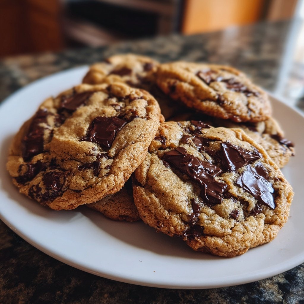 Cookies mit dunkler Schokolade