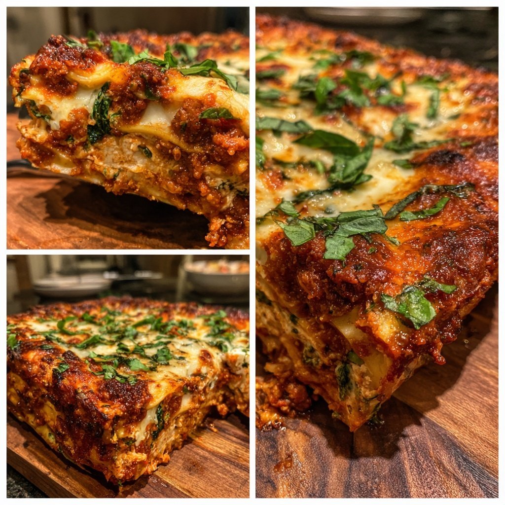 Kalorienarme Zucchini Lasagne