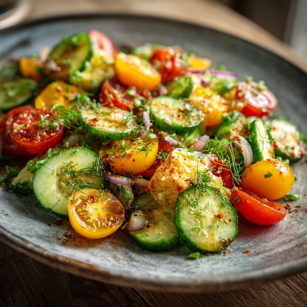 Salat Zum Grillen Mit Gurke