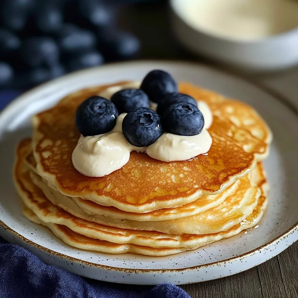 Pancakes mit Heidelbeeren