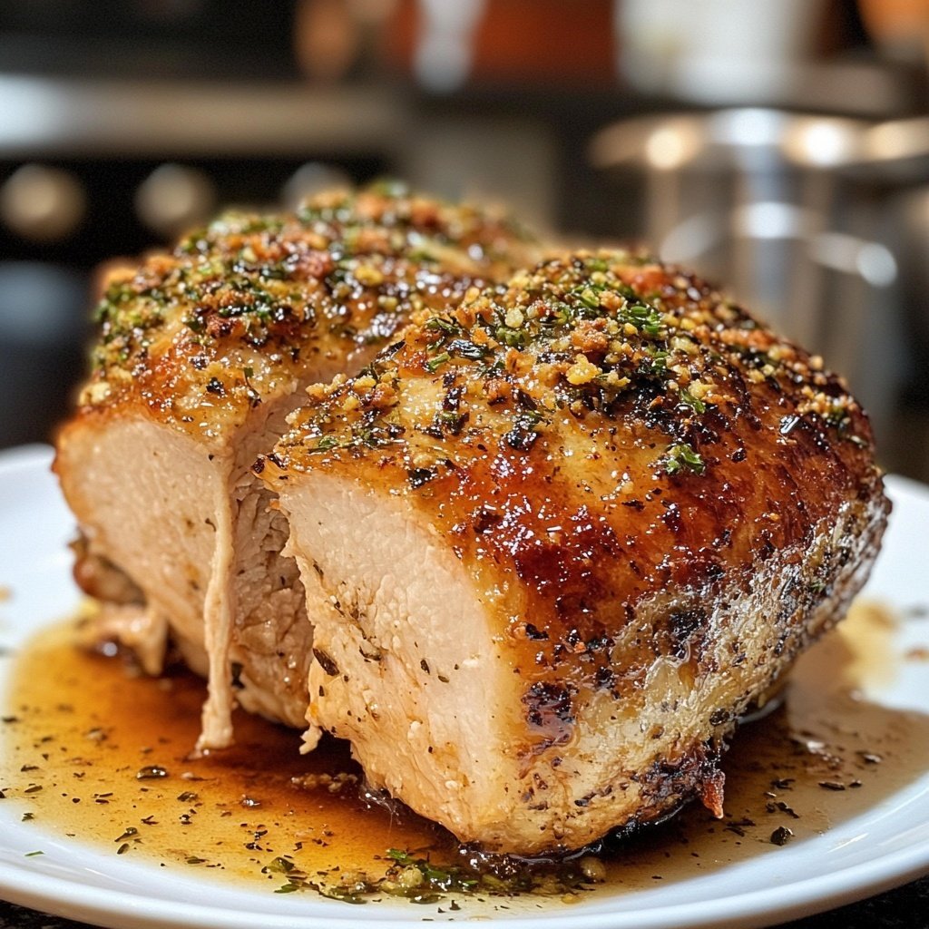 Hähnchenbrust in Pfanne saftig