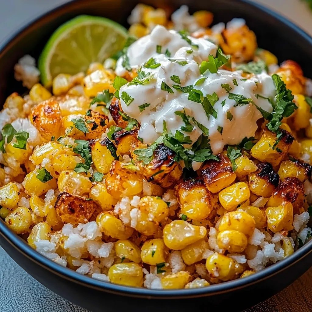 Street Corn Hähnchen Reis Bowl