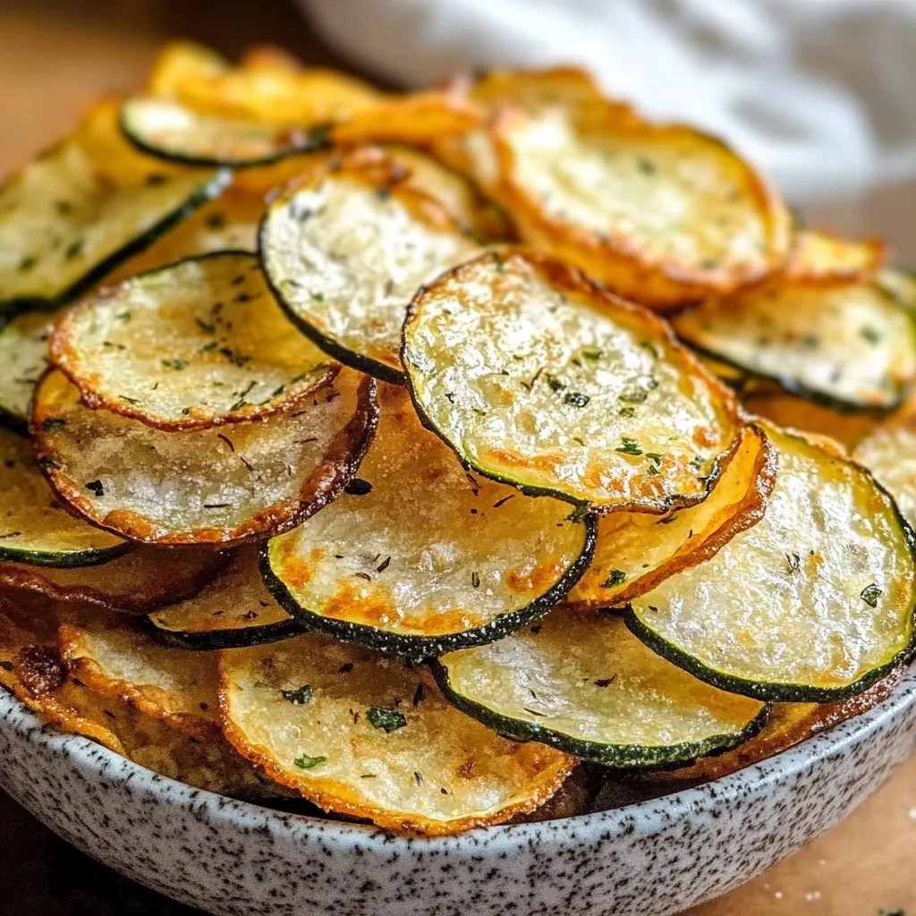 Knusprige Zucchini-Chips aus der Heißluftfritteuse