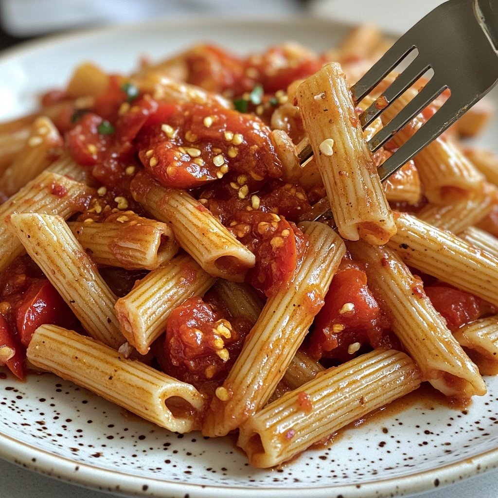 Penne Arrabbiata mit frischen Tomaten