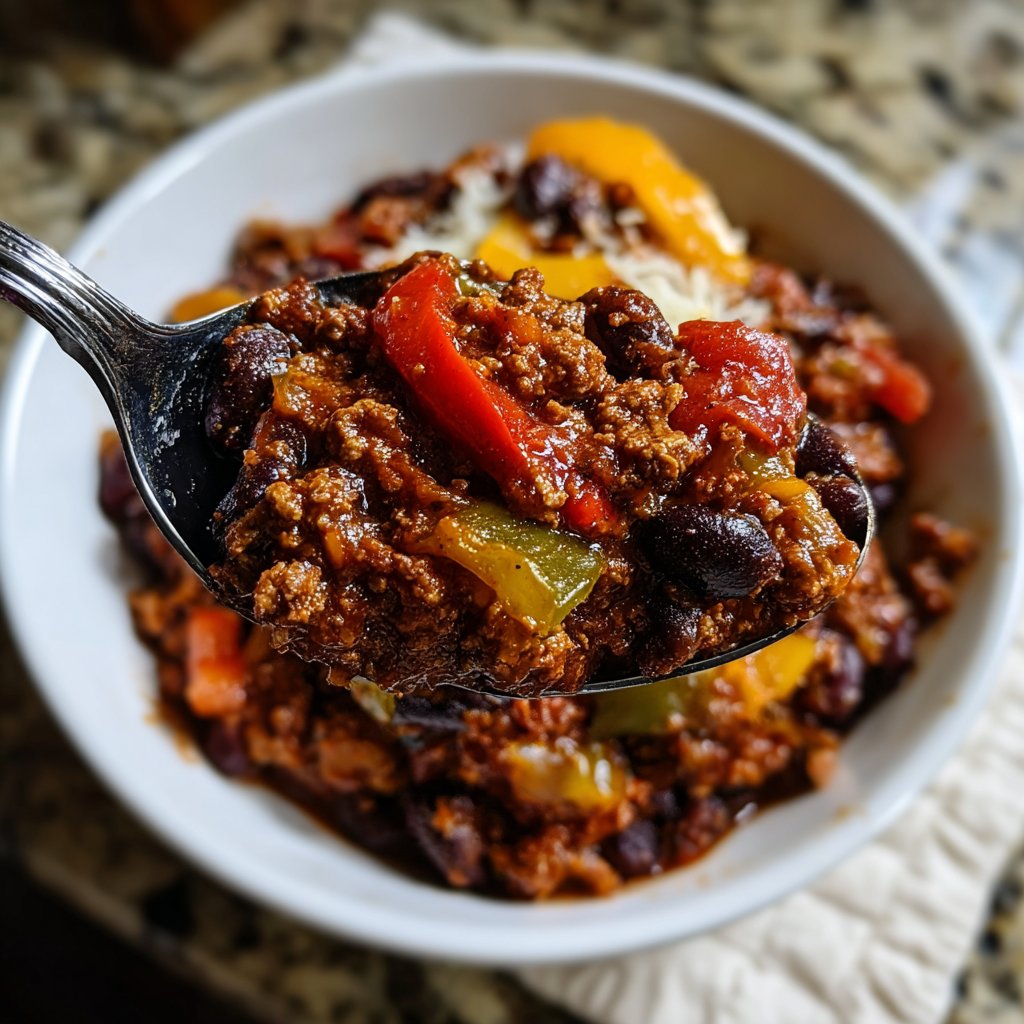 Chili sin Carne mit Kakao