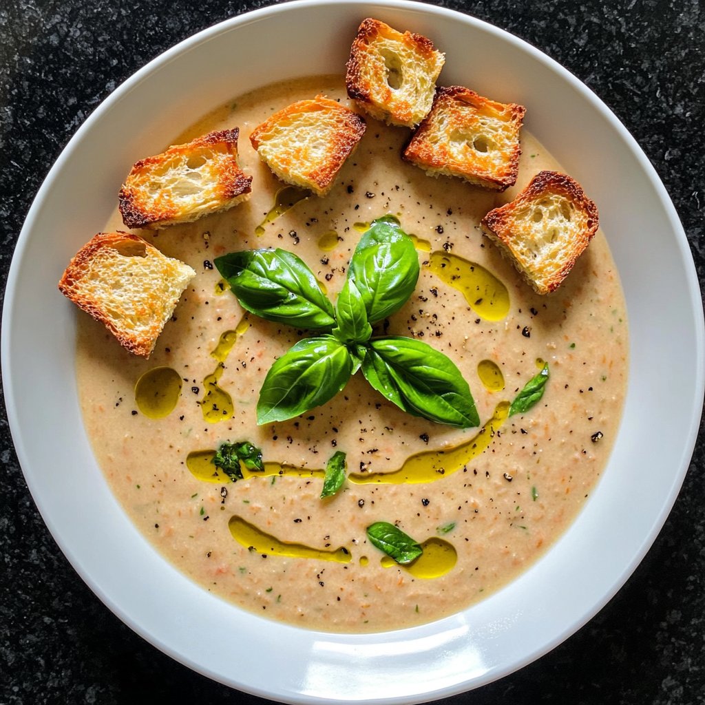 Tomatensuppe mit Croutons